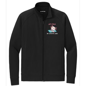 No Pain No Axolotl Gain Cute Axolotl Workout Fitness Lover Stretch Full-Zip Cadet Jacket