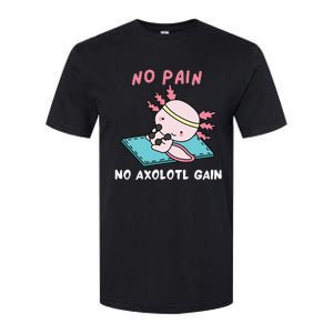 No Pain No Axolotl Gain Cute Axolotl Workout Fitness Lover Softstyle CVC T-Shirt