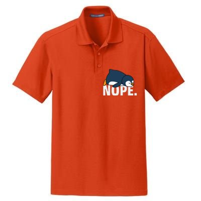 Nope Penguin Dry Zone Grid Polo