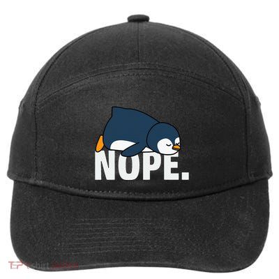Nope Penguin 7-Panel Snapback Hat
