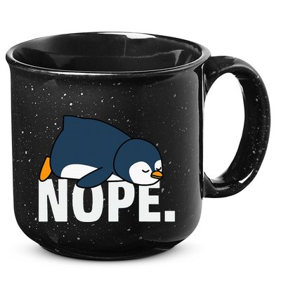 Nope Penguin 15oz Campfire Ceramic Mug