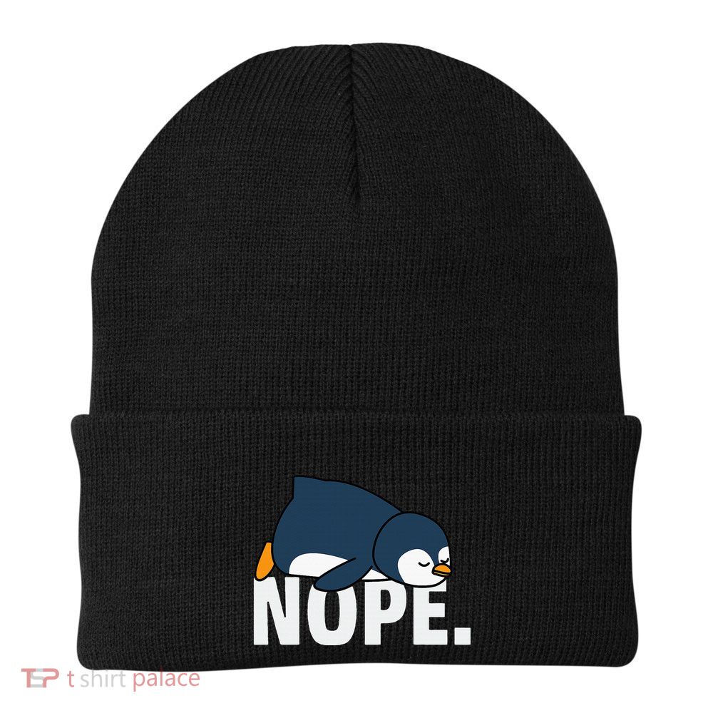 Nope Penguin Beanie
