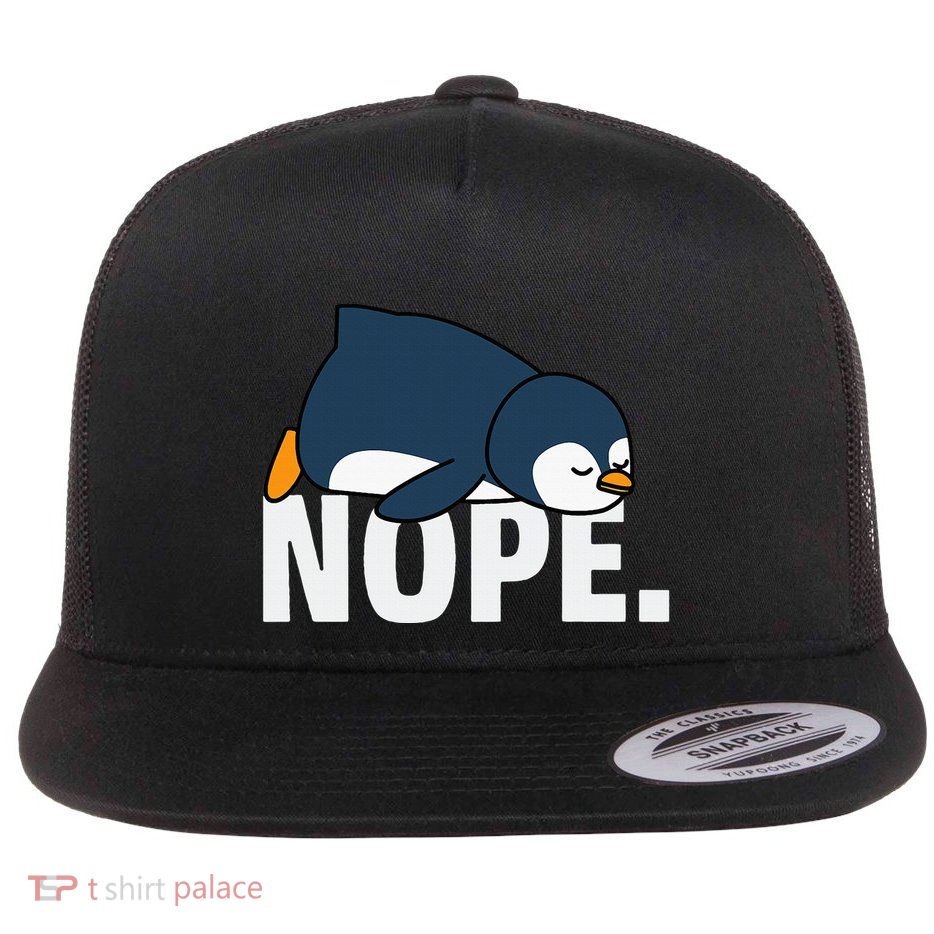 Nope Penguin Flatbill Hat
