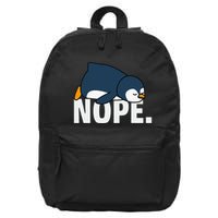 Nope Penguin 16 in Basic Backpack
