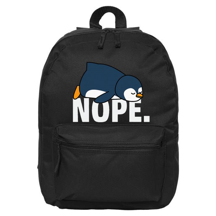 Nope Penguin 16 in Basic Backpack