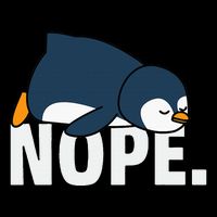 Nope Penguin 16 in Basic Backpack