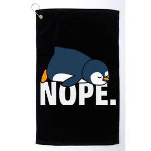 Nope Penguin Platinum Collection Golf Towel