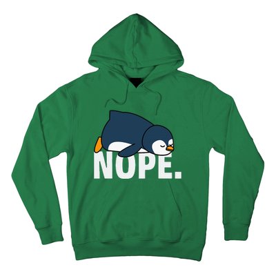 Nope Penguin Hoodie