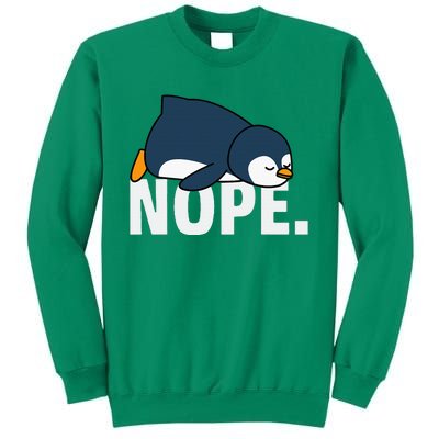 Nope Penguin Sweatshirt