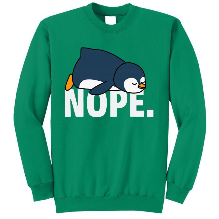 Nope Penguin Sweatshirt