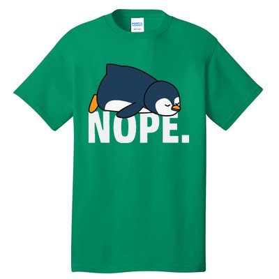 Nope Penguin Tall T-Shirt