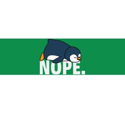 Nope Penguin Bumper Sticker