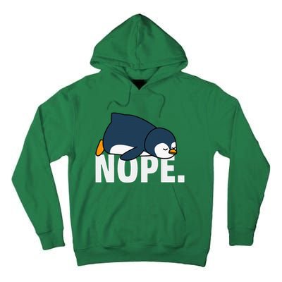 Nope Penguin Tall Hoodie