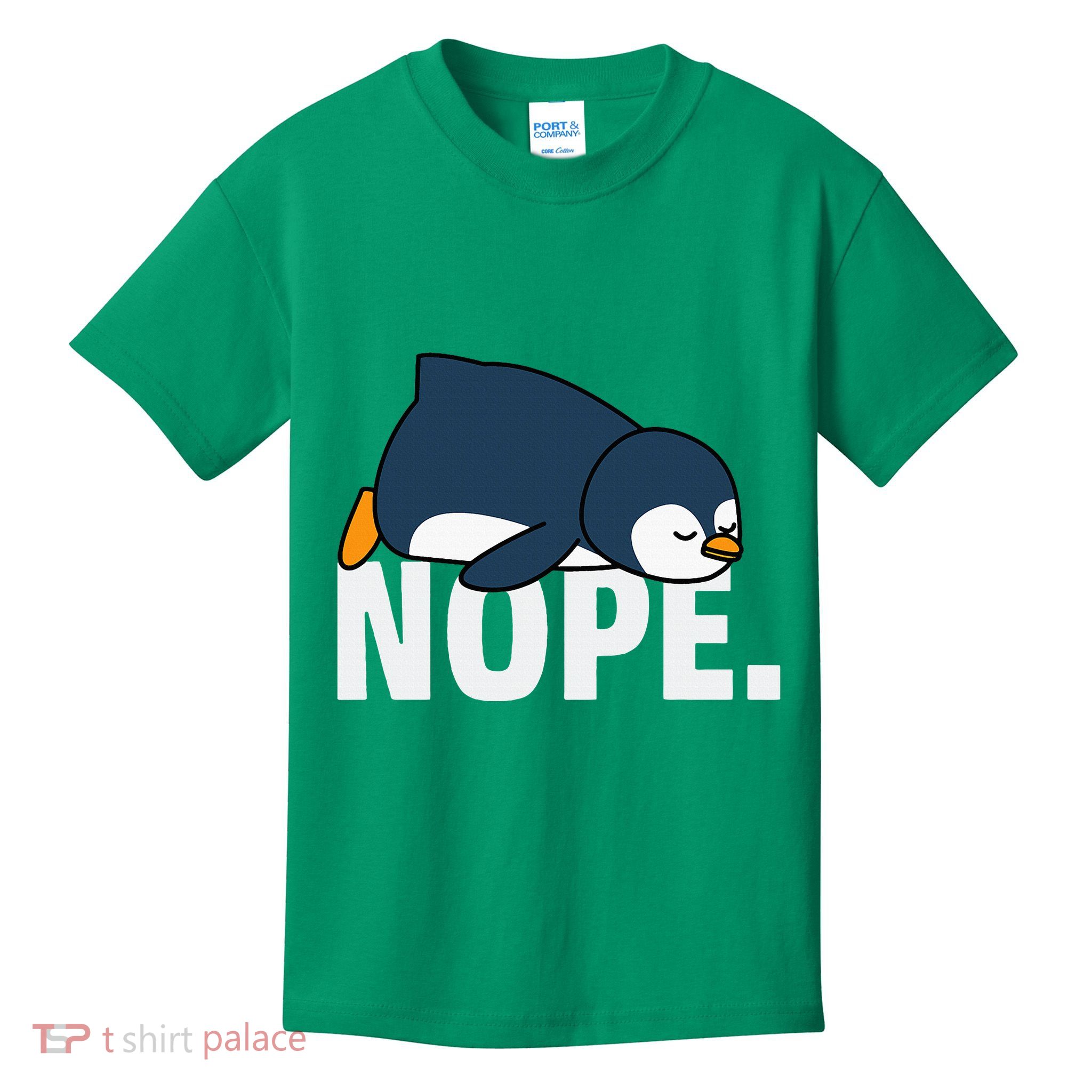 Nope Penguin Kids T-Shirt
