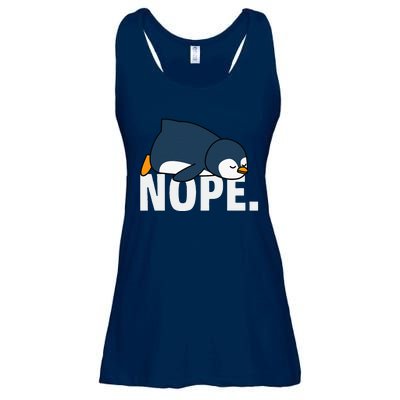 Nope Penguin Ladies Essential Flowy Tank