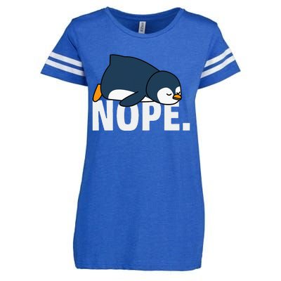 Nope Penguin Enza Ladies Jersey Football T-Shirt