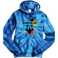 No Pain No Gain Cool Gift Tie Dye Hoodie