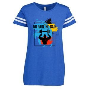 No Pain No Gain Cool Gift Enza Ladies Jersey Football T-Shirt