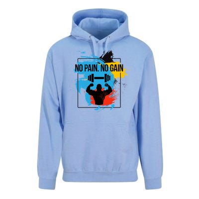 No Pain No Gain Cool Gift Unisex Surf Hoodie