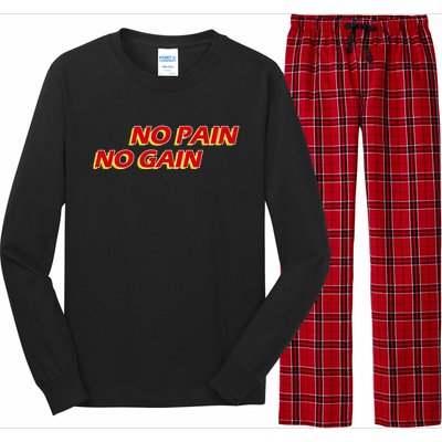 No Pain No Gain Gift Long Sleeve Pajama Set