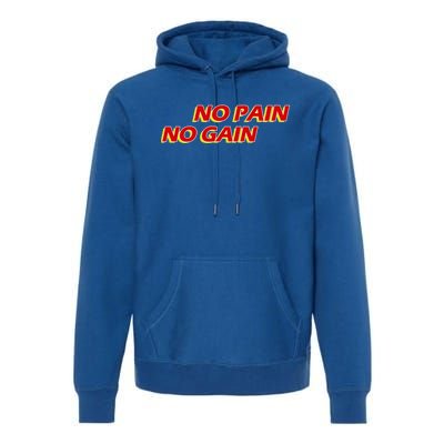 No Pain No Gain Gift Premium Hoodie