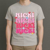 Nicki Personalized Name I Love Nicki Vintage T-Shirt