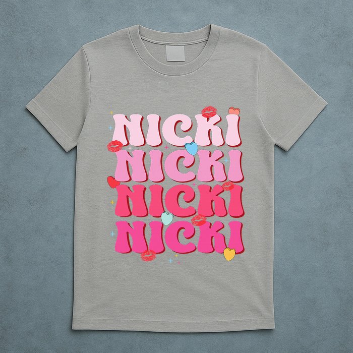 Nicki Personalized Name I Love Nicki Vintage T-Shirt
