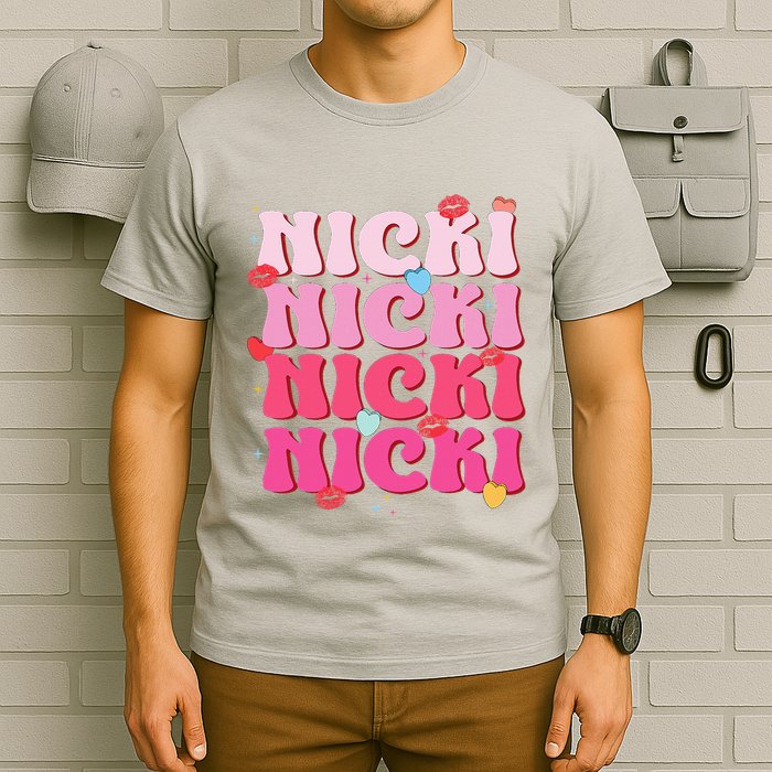 Nicki Personalized Name I Love Nicki Vintage T-Shirt