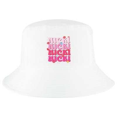 Nicki Personalized Name I Love Nicki Vintage Cool Comfort Performance Bucket Hat