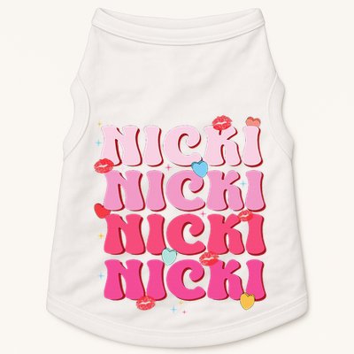 Nicki Personalized Name I Love Nicki Vintage Doggie Tank