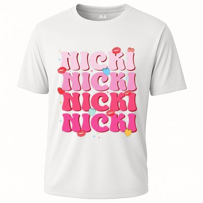 Nicki Personalized Name I Love Nicki Vintage Performance Shirt