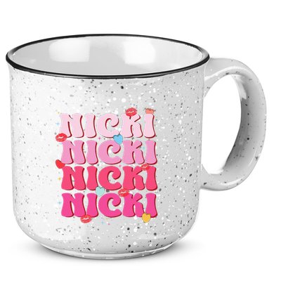 Nicki Personalized Name I Love Nicki Vintage 15oz Campfire Ceramic Mug