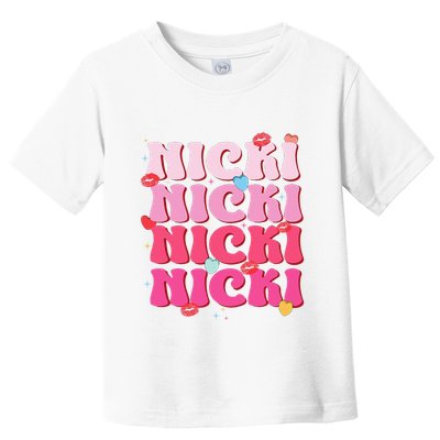 Nicki Personalized Name I Love Nicki Vintage Toddler T-Shirt