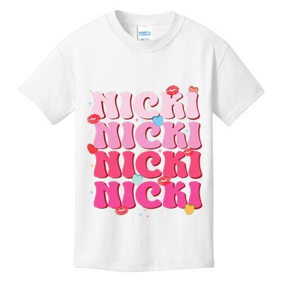 Nicki Personalized Name I Love Nicki Vintage Kids T-Shirt