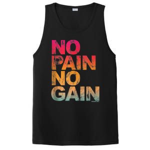 No Pain No Gain Motivation Workout Gym PosiCharge Competitor Tank