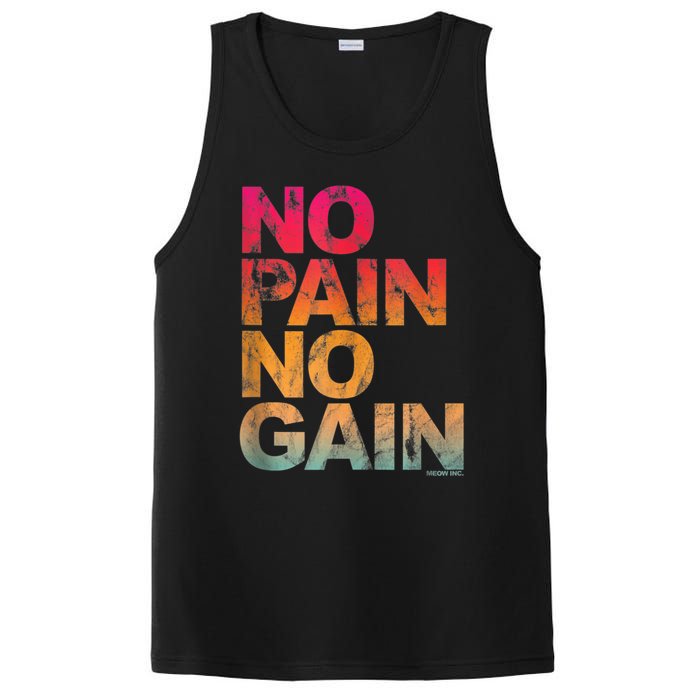 No Pain No Gain Motivation Workout Gym PosiCharge Competitor Tank