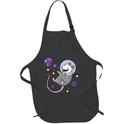 N.O.N.B.I.N.A.R.Y Pride Opossum In Space Full-Length Apron With Pockets