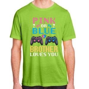 Nx6 Pink Or Blue Gender Reveal For Brother Video Game Lover Gift Adult ChromaSoft Performance T-Shirt