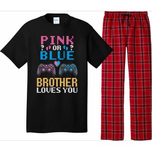 Nx6 Pink Or Blue Gender Reveal For Brother Video Game Lover Gift Pajama Set