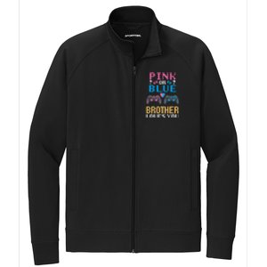 Nx6 Pink Or Blue Gender Reveal For Brother Video Game Lover Gift Stretch Full-Zip Cadet Jacket