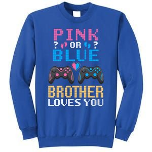 Nx6 Pink Or Blue Gender Reveal For Brother Video Game Lover Gift Sweatshirt