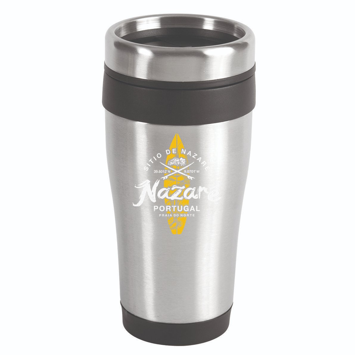 Nazare Portugal Praia Do Norte Vintage Surfing Great Gift 16oz Travel Tumbler