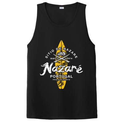 Nazare Portugal Praia Do Norte Vintage Surfing Great Gift PosiCharge Competitor Tank