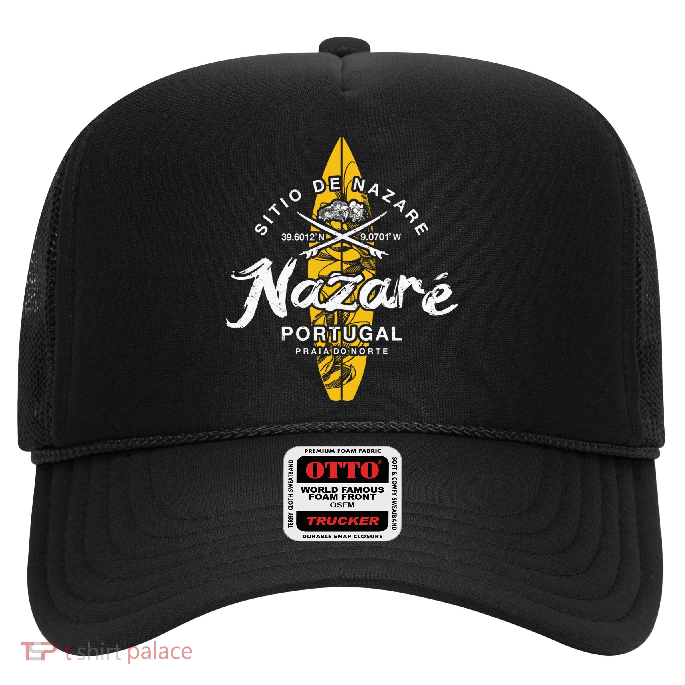 Nazare Portugal Praia Do Norte Vintage Surfing Great Gift Trucker Hat