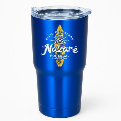 Nazare Portugal Praia Do Norte Vintage Surfing Great Gift Tumbler