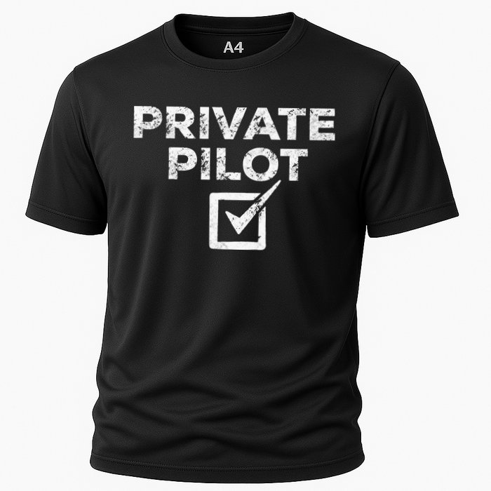 New Private Pilot Check Gift Cooling Performance Crew T-Shirt