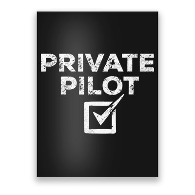 New Private Pilot Check Gift Poster