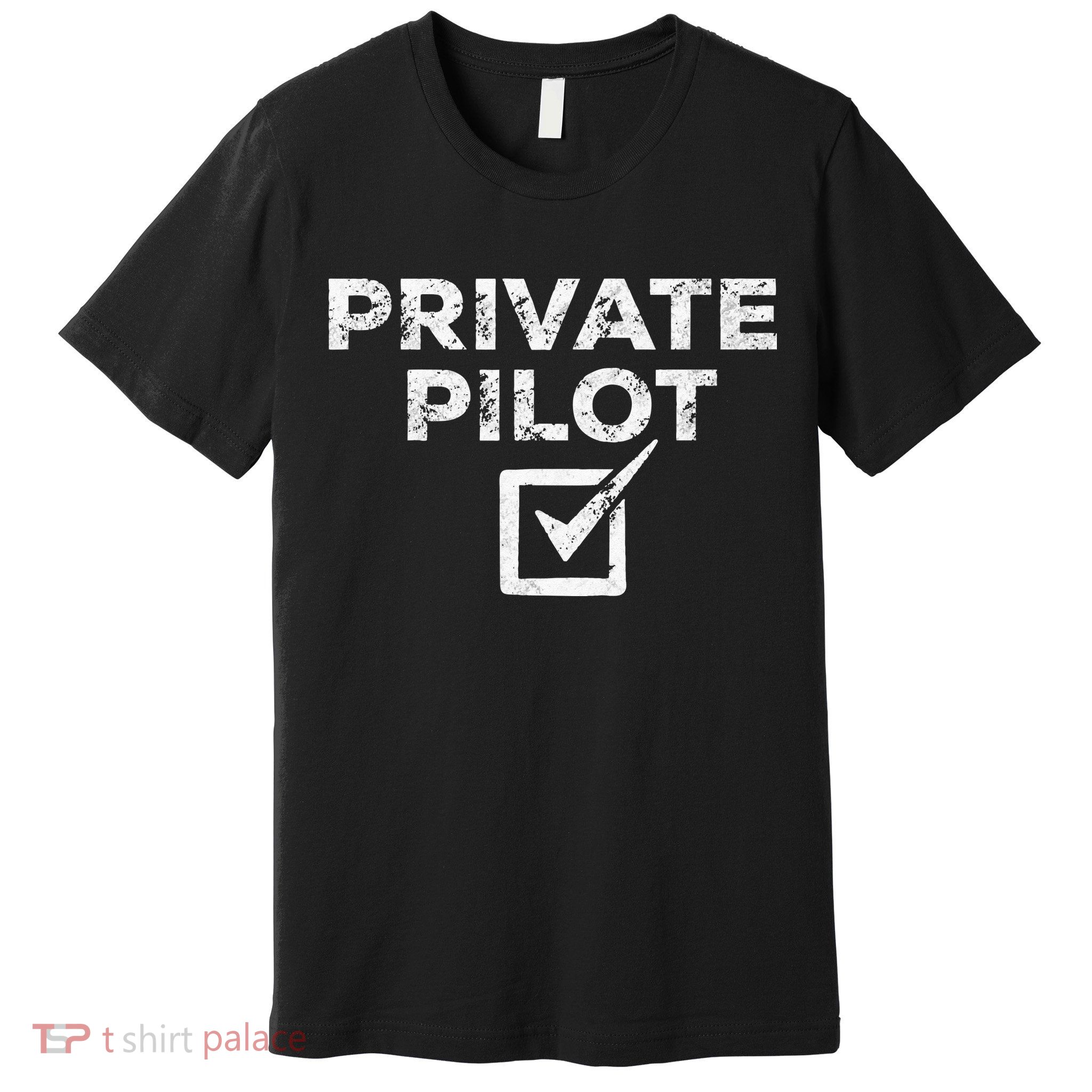 New Private Pilot Check Gift Premium T-Shirt