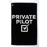 New Private Pilot Check Gift Golf Towel