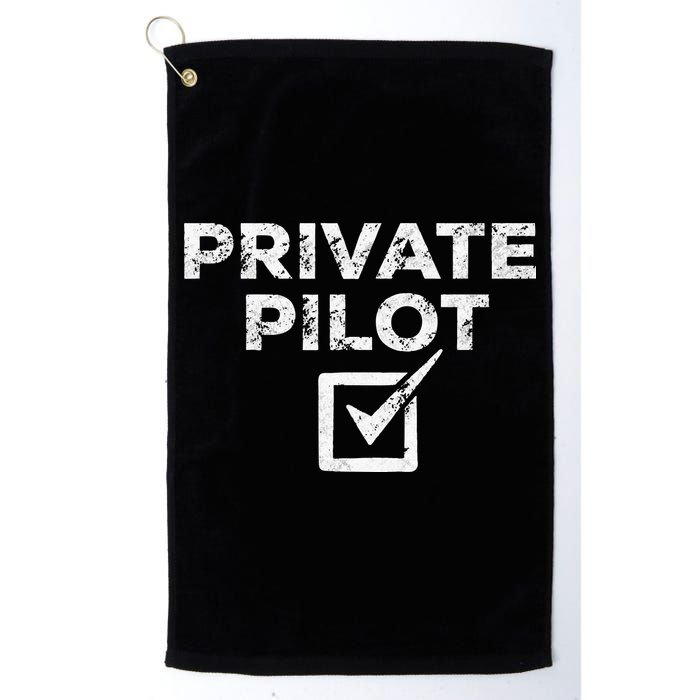 New Private Pilot Check Gift Golf Towel